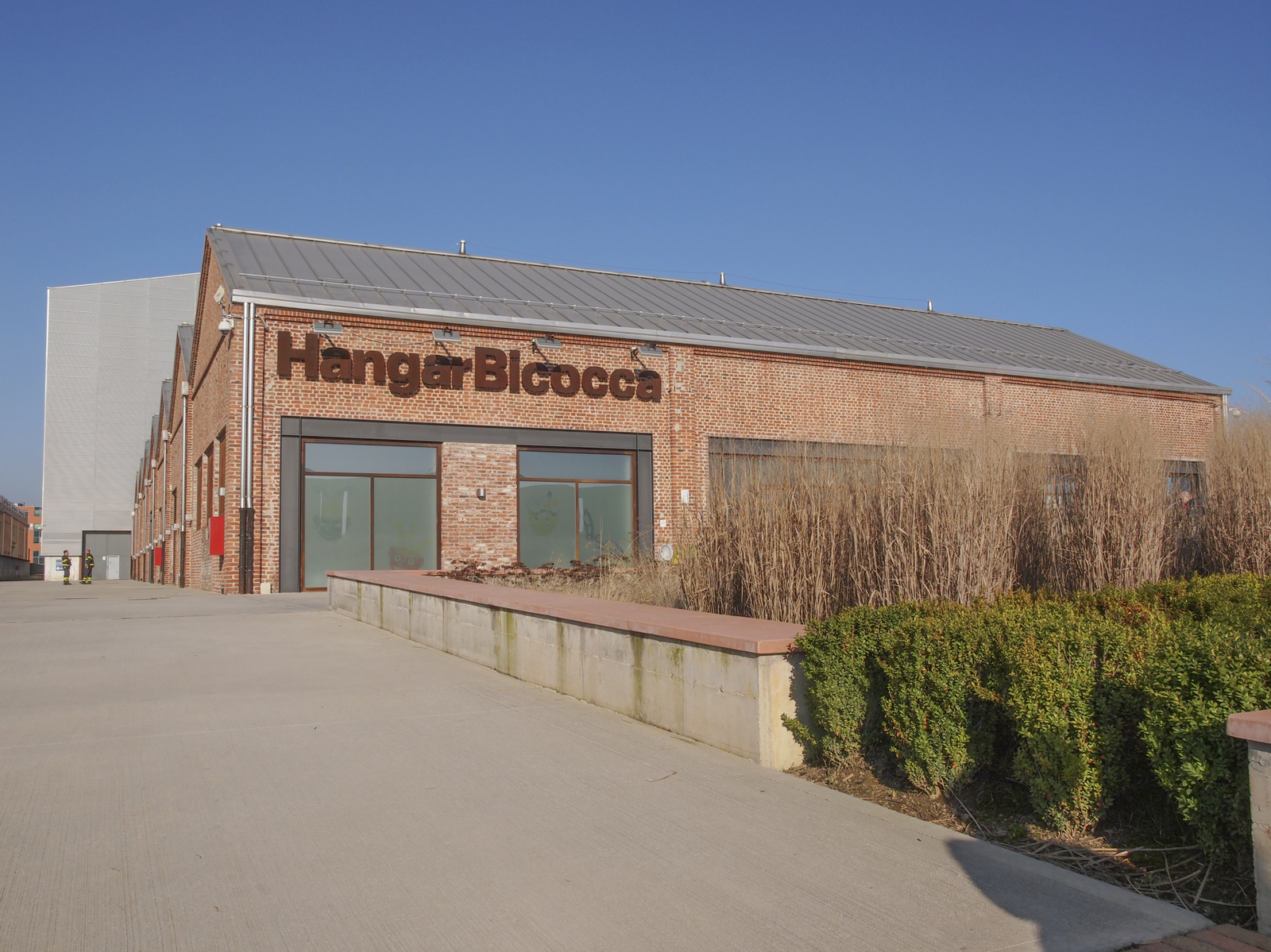 Milan, Italy - February 23, 2014: The Hangar Bicocca is a new exhibition room for contemporary art built in 2004 into an abandoned factory in a large regeneration area