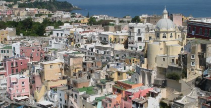 Beautiful Corricella on Procida was used as a setting for Il Postino