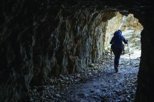 *Hiking the man-made tunnels of the White War