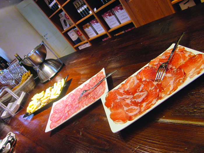 *Lamberti - local meats and cheeses to accompany wine