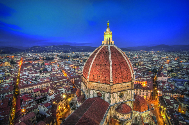 Florence at sunset from The Duomo 2