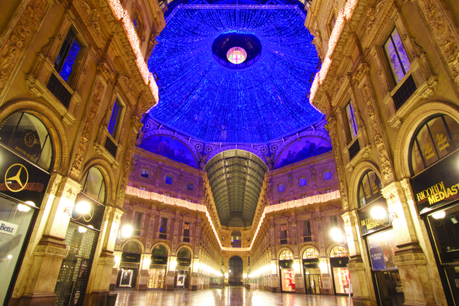 Inside the Galleria Vittorio Emanuele II