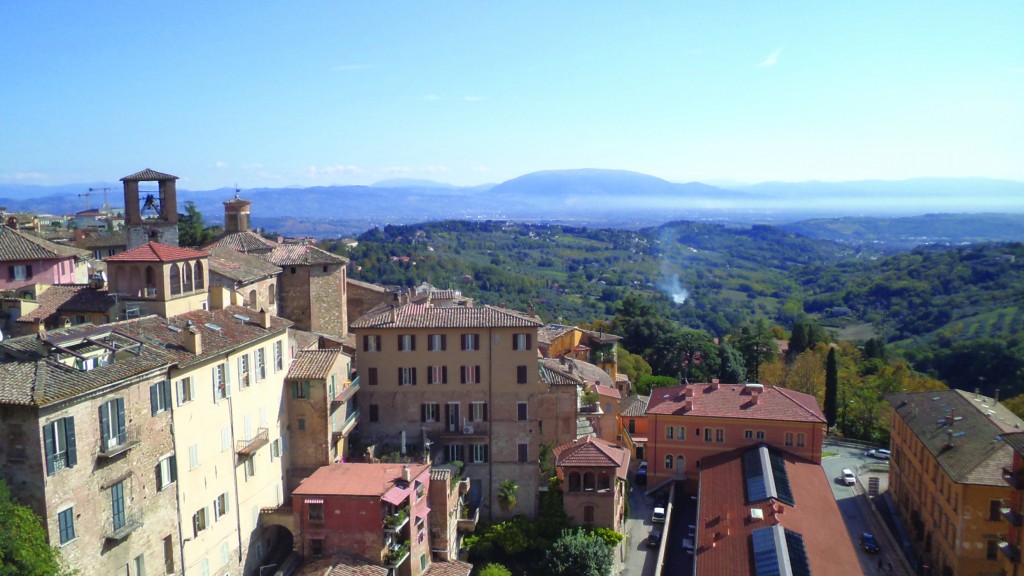 Perugia from the Mercato Coperto