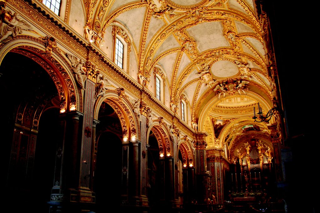 Montecassino abbey church interior