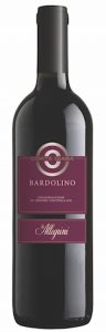 Bardolino red wine from italy