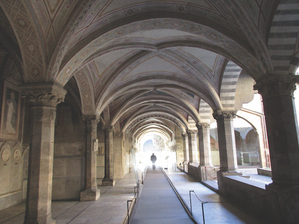 Mark Kauppi “The Cloister of the Dead in Santa Maria Novella. I was fortunate to spend four months as a professor in residence at Villa Le Balze in Fiesole Italy