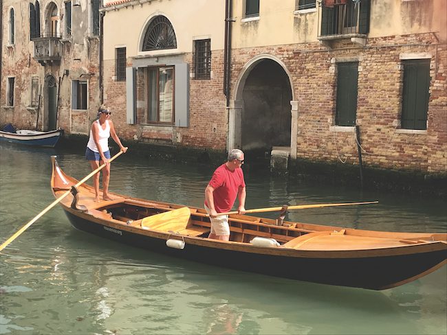 Venice rowing lesson Italy