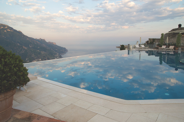 infinity pool hotel caruso italy