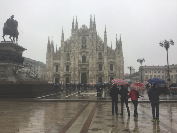 MIlan in the rain Italy