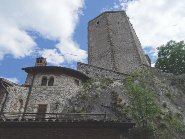 12th-century tower in Castel di Tora, Italy
