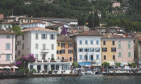 Gargnano houses. Lake Garda, Italy