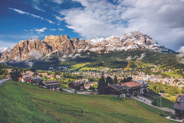 View of Cortina D'Ampezzo , Italy