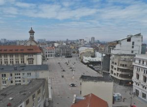 View of Piata Ovidiu from the Great Mosque Minaret 