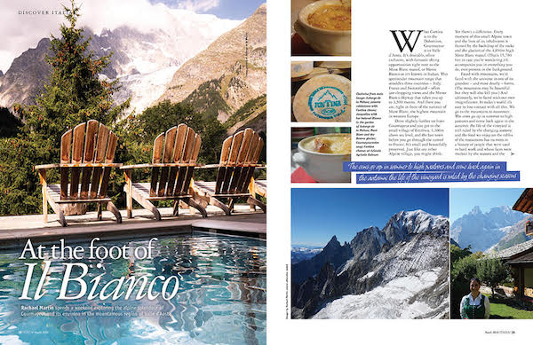 Italia! magazine Val d'Aosta feature