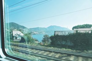 Train journey Liguria, Italy