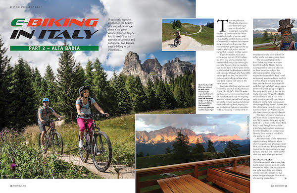 italia magazine cycling dolomites feature