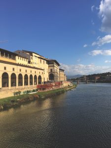 The Arno river, Florence