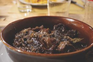 Peposo or peppery beef stew