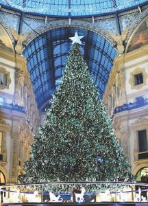 Christmas tree in Milan