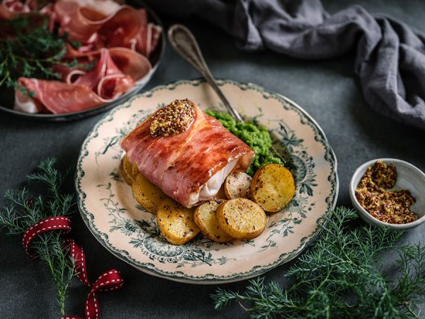 Christmas cod in Prosciutto di Parma recipe