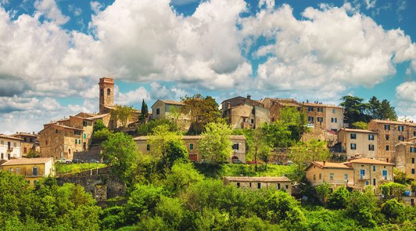 buying property in Italy, rural town scene