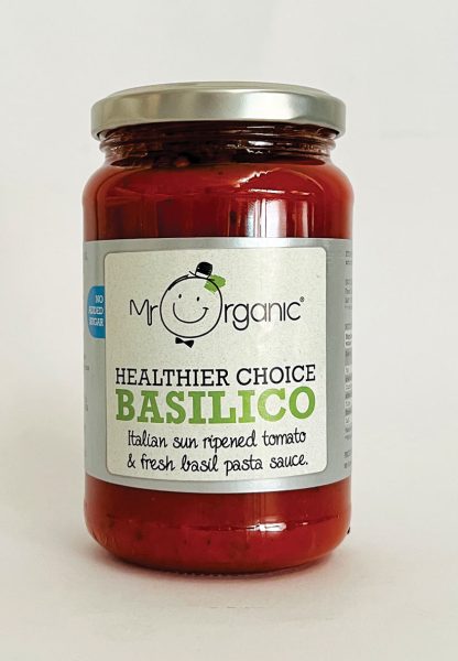 Mr Organic basilico sauce jar