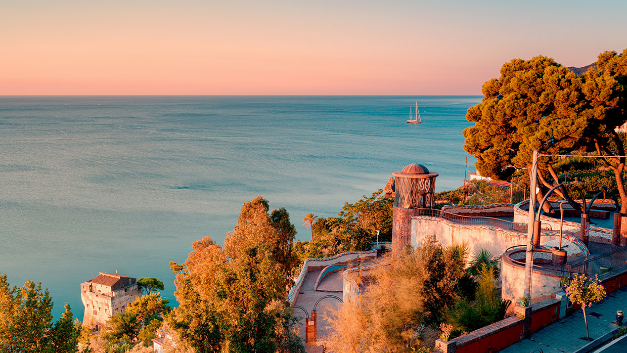 Autumn on Amalfi coast Vietri sul mare