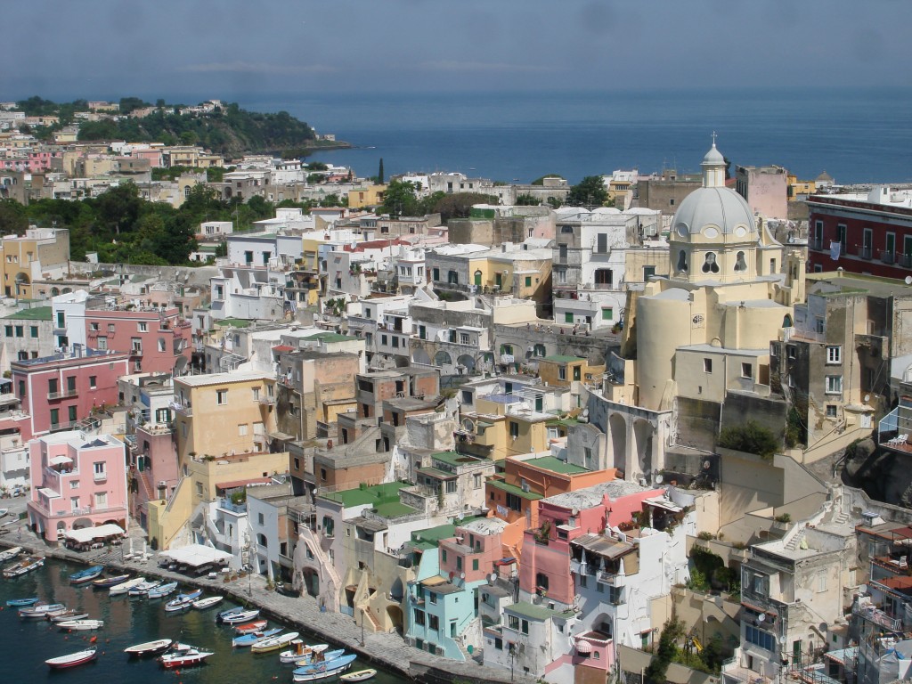 Beautiful Corricella on Procida was used as a setting for Il Postino