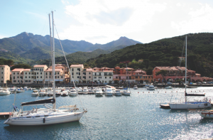 Elba's granite mountains rising