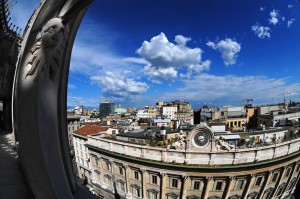 Milan's rooftops seen from the top of the cathedral