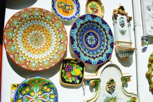 2 117 - bright majolica souvenirs for sale