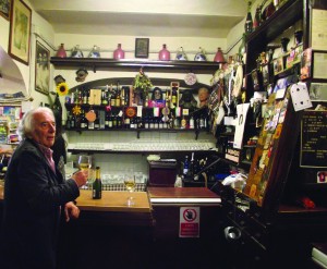 Propping up the bar at Osteria del Sole