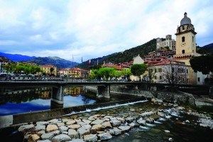 View of Dolceacqua, Liguria, Italy