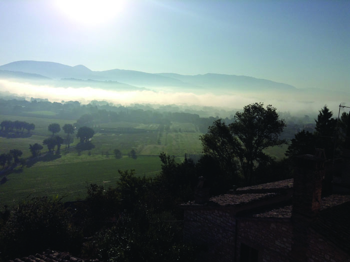 *Sunrise in Spello casting her spell on me