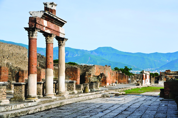 After being buiried by volacnic ash in 79AD. Pompeii was rediscovered and unearthed in the 19th century and gives a glimpse into Italian life 2000 years ago.