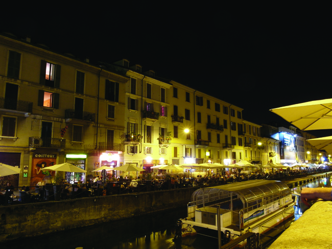 Naviglio at night