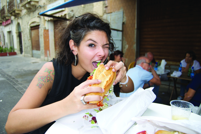 Ramona, my volunteer Ortigia tour guide