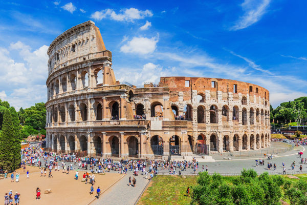 Rome, Italy. The Colosseum on a sunny day