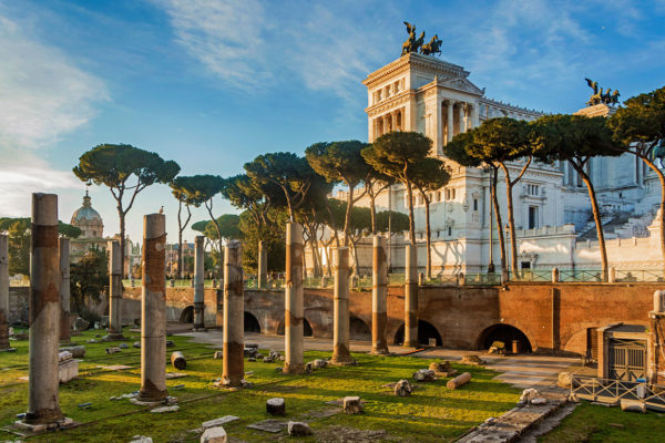 Vittoriano monument building in Rome