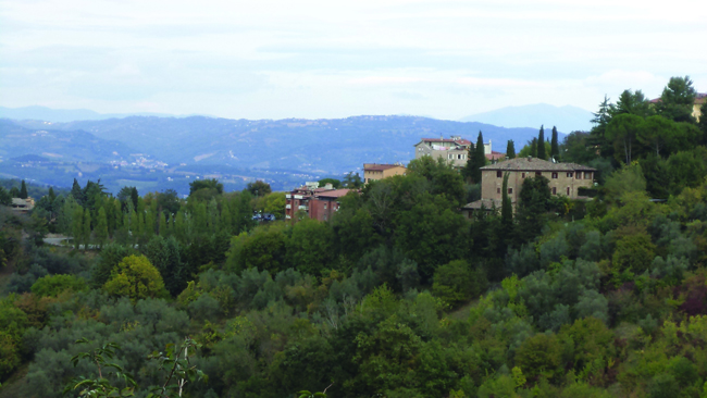 Perugia from the Corso Vannucci