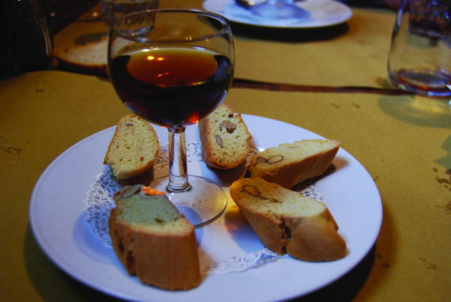 Cantucci with vin santo