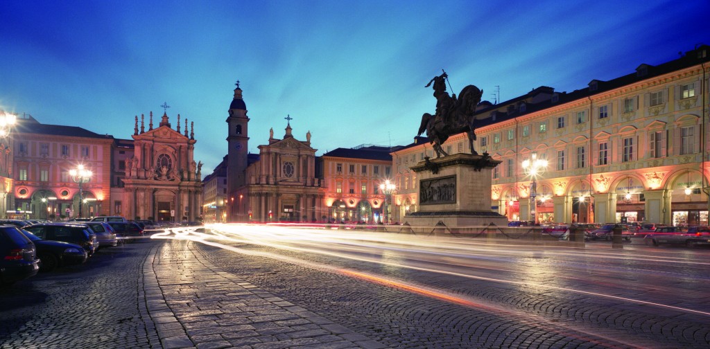 San Carlo square, Turin, Piedmont, Italy