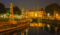 Padua - Prato della Valle at night.