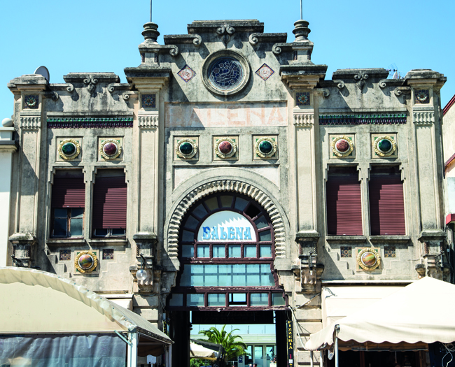 Remnants of Viareggio's original boardwalk