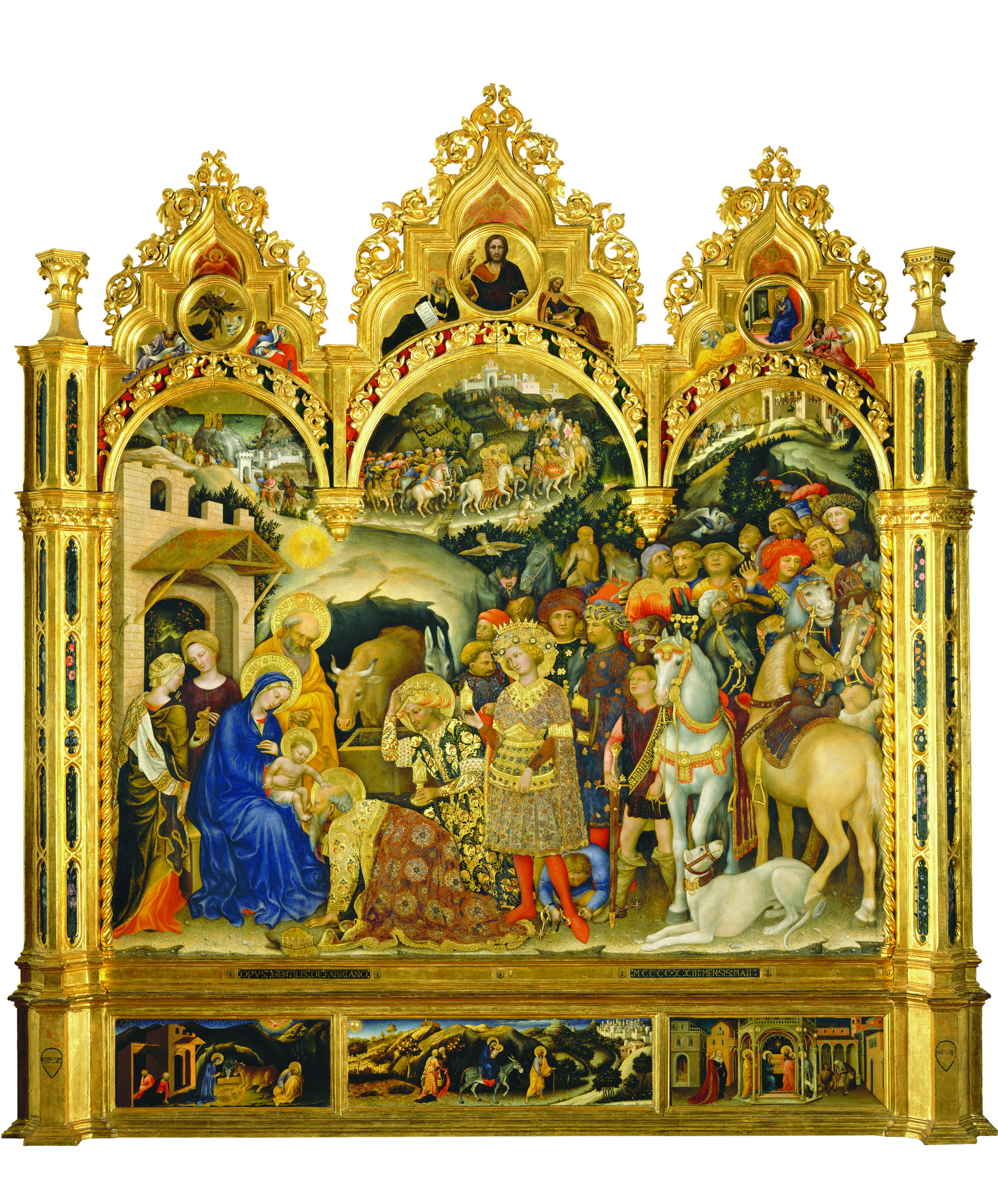 Gentile Da Fabriano’s Adoration of the Magi, c1423. Galleria Degli Uffizi, Florence