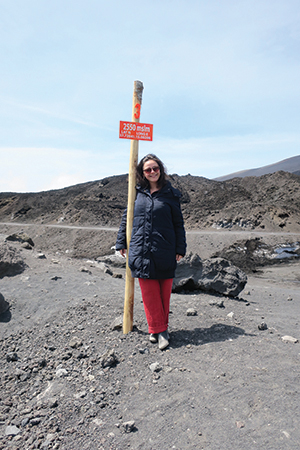 Francesca on Mount Etna