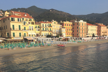 Alassio beachfront, Liguria