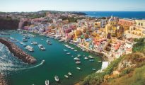 Beautiful View of Procida, Campania Italy