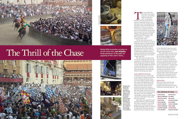 Italia magazine palio siena feature