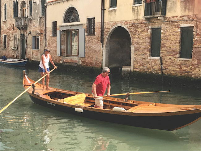 Venice rowing lesson Italy